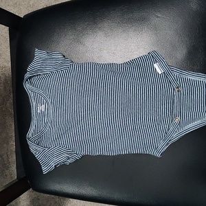 Navy and light blue Gerber onesies
